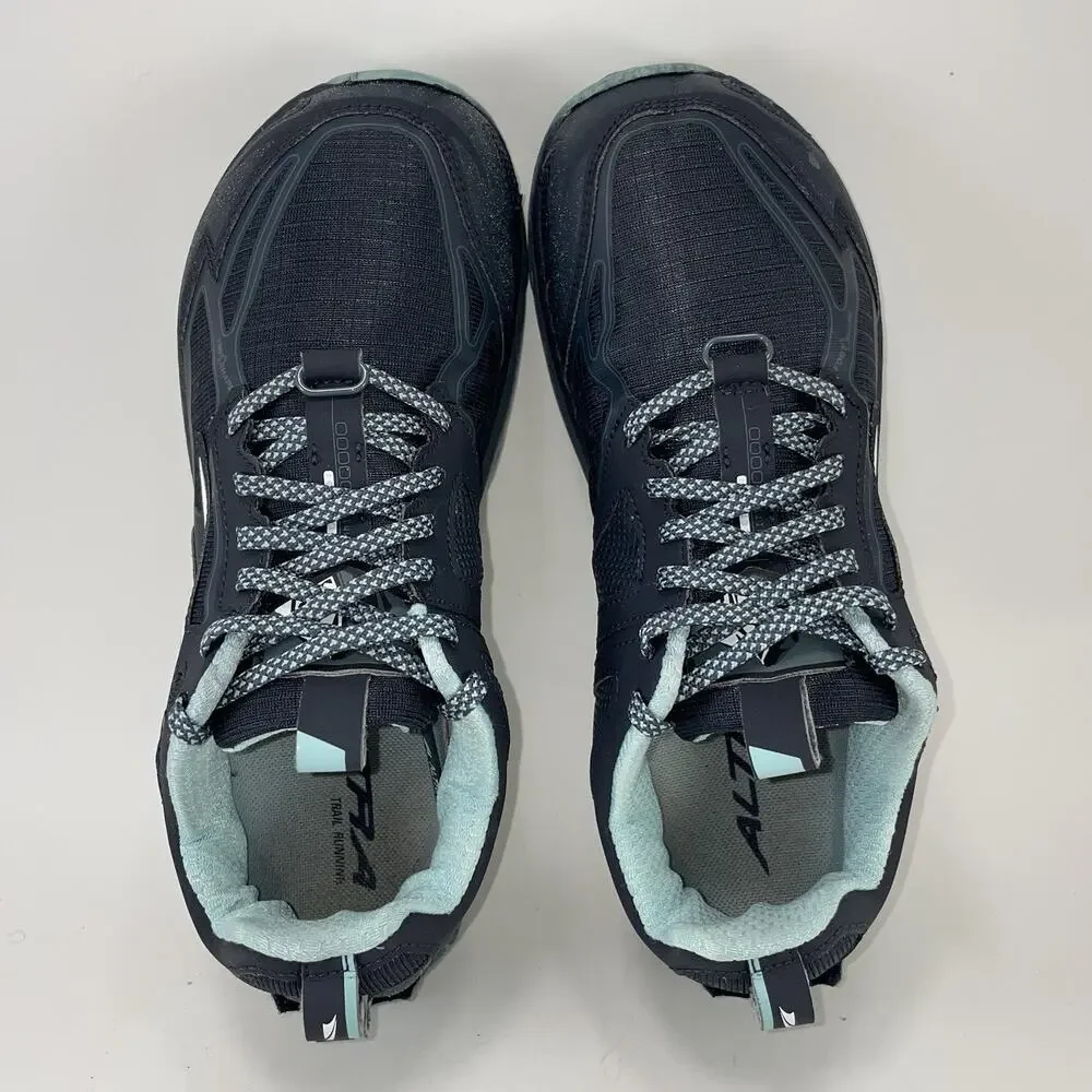 Altra Lone Peak 4.5 Trail Running Shoes Navy Blue/Mint Womens Size 9.5